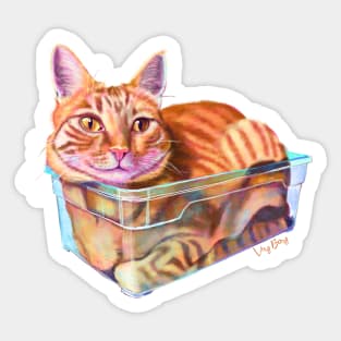 Cats are liquid Sticker